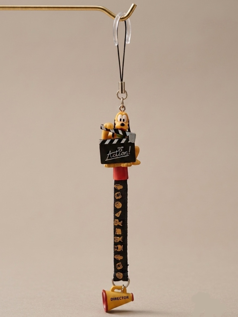 Tokyo Disney Sea Pluto Director Movie Clapper Board Phone Strap Charm Keychain